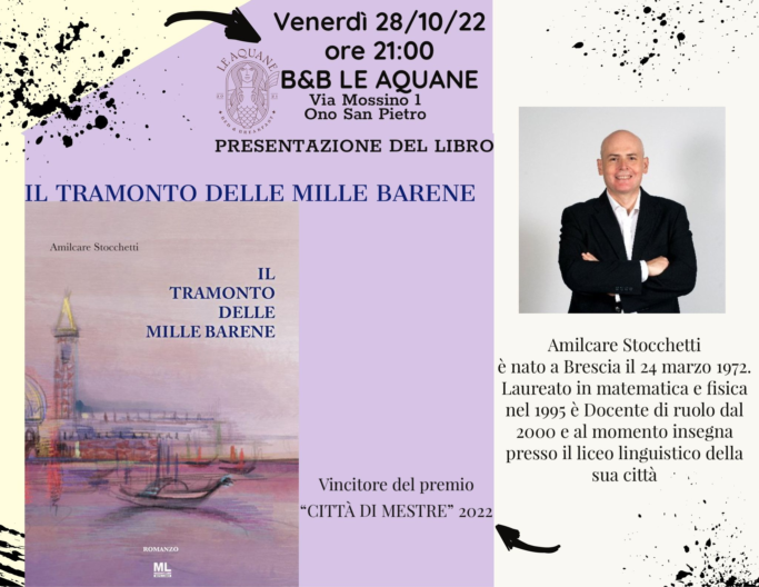 locandina presentazione il tramonto delle mille barene